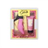 Set Cadou Stiletto Pink Poetry, Parfum 50ml + Crema Corp, Iasomie, Tuberoza, Lemn Santal, Elegant, Rafinat