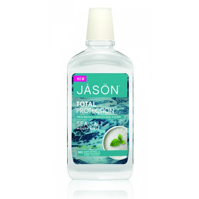Apa de gura cu sare de mare Total Protection, Jason, 473ml Apa de gura cu sare de mare Total Protection, Jason, 473ml