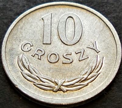 Moneda 10 GROSZY - RP POLONA / POLONIA, anul 1966 *cod 2199 B = UNC foto