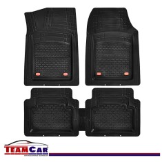 Covorașe Auto Universale TEAMCAR&reg; Safir, Set 5 Piese, Negru, Tip Tavă, Ad&acirc;ncime 3 cm, Compatibil Hatchback, Sedan, SUV