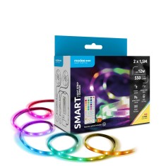 Set 2x1.5m banda LED Smart Modee 12W senzor de miscare cu telecomanda 2700K +RGB 550lm IP20 MSL-LS12W2X1,5MRGB2700KS-R
