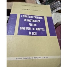 Exercitii si probleme de matematica pentru concursul de admitere in licee-Ioan St.Musat