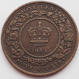 3281 Canada Nova Scotia 1 cent 1864 Victoria km 8, America de Nord