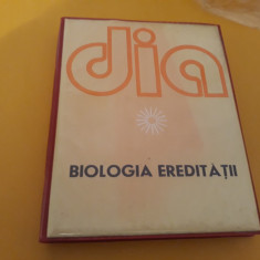 DIAPOZITIVE BIOLOGIA EREDITATII ALEXANDRINA MIHAILESCU 5 FILE,60 BUCATI