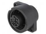 Conector circular soclu mamă IP67, 7 pini, 250V