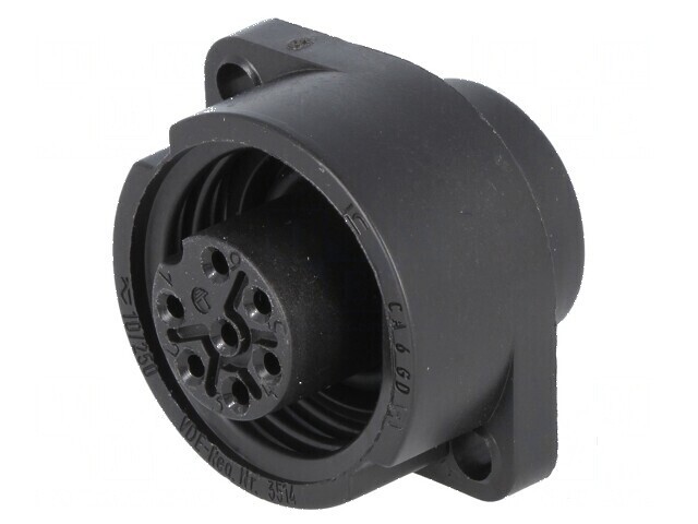 Conector circular soclu mamă IP67, 7 pini, 250V