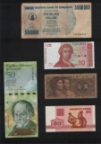 Set 5 bancnote de prin lume adunate (cele din imagini) #245, Africa
