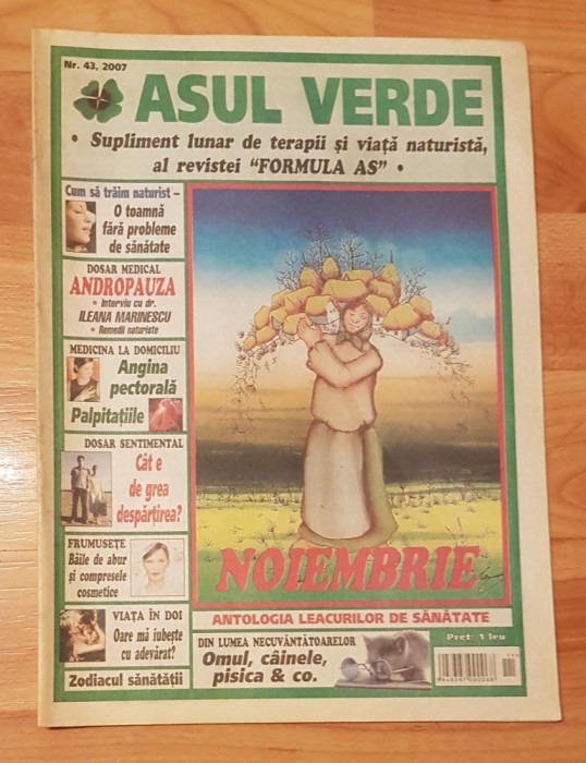 Revista Asul Verde Nr. 43 / 2007 (noiembrie 2007)