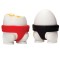Set 2 suporturi pentru oua fierte, flippy, model sumo, din silicon si pp, multicolor