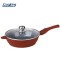 Tigaie din aluminiu turnat Heinner Calabria, capac inclus, 26 x 7 cm, interior ceramic