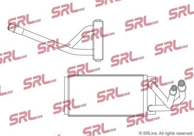 Radiator incalzire habitaclu Hummer H3 05-10, motor: 3.5 V6, 3.7 V6, 5.3 V8, 240x124x22, SRLine, miez si rezervor din aluminiu brazat, 10397108 foto
