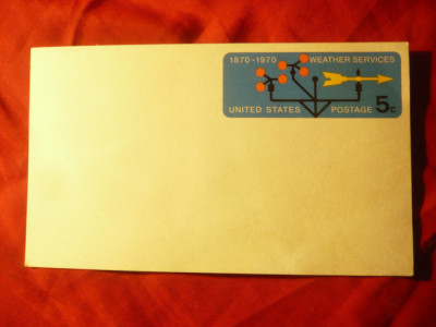 Carte Postala SUA - Serviciul Meteo , 5C necirculat foto