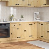 vidaXL Dulap cu raft cu ușă Miere 60 x 46 x 81,5 cm Lemn de pin masiv 42007559