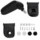 vidaXL Cotieră auto, negru, 15x35x(30-47) cm ABS