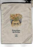 Geanta Umăr Frida Kahlo - Sonrisa de Frida, 190x250mm, Poliester, Made in Mexico