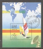 Guinee Bissau 1985 Olympic games perf. sheet Mi.B260 used TA.112, Stampilat