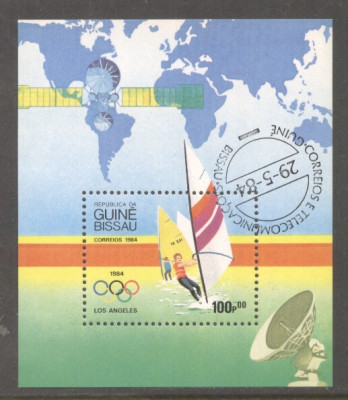 Guinee Bissau 1985 Olympic games perf. sheet Mi.B260 used TA.112 foto