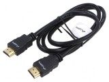 Cablu HDMI 1.4 1m PVC negru 30AWG