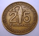 7.610 AFRICA DE VEST WEST AFRICAN STATES 25 FRANCS 1978, Bronz-Aluminiu