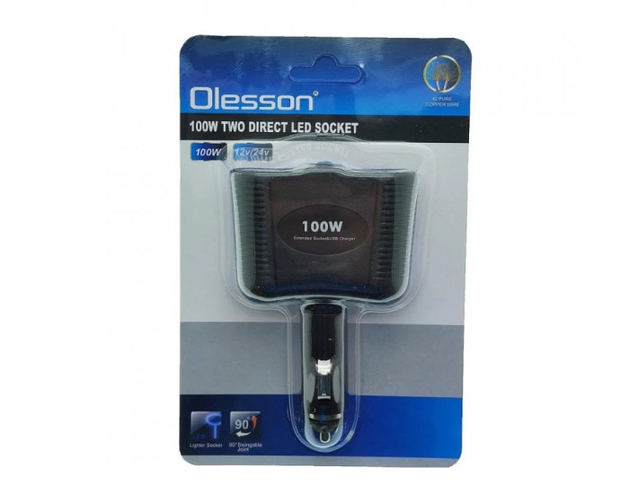 Triplu Bricheta Auto fara Fir Olesson, 2 Prize , 100w , 12V/24V