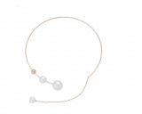 Colier tip Choker cu pandativ perla, EVNC, Pearl Collar