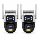 Cumpara ieftin Set doua camere de supraveghere exterior DEPOX&reg;, 8 MP, 4G SIM / Wi-Fi, două obiective, 355&deg;, vedere nocturnă color