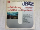 louis armstrong and his all stars tyree glenn marty napoleon disc vinyl lp muzica seria i giganti del jazz vol. 45 gatefold NM