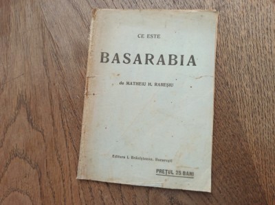 CE ESTE BASARABIA - MATEIU H.RARESIU, CCA 1920 foto