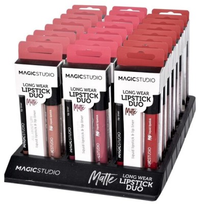 Kit 24 Seturi Perfect Lips (un ruj lichid mat si un creion contur, asortate), Magic Studio foto