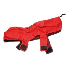 Pelerină de ploaie pentru c&acirc;ini, Pocket, roșu, XXL