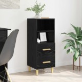 vidaXL Bufet cu sertar Stejar negru 34 x 34.5 x 90 cm Lemn compozit 880945
