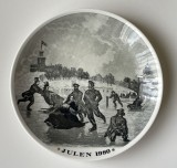 Farfurie din portelan suedez GUSTAVSBERG, dedicat CRACIUN 1980, exemplar limitat