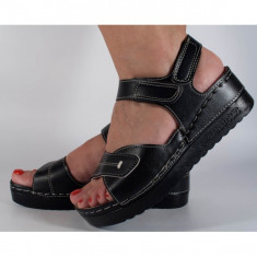 Sandale platforma negre (154005) foto