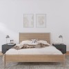 Set 2 Noptiere Gri Lemn Masiv Pin 40x34x35cm | Măsuțe de Noapte Dormitor cu Sertar, Design Modern