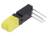 LED Galben cu 2 Diode, 20mA