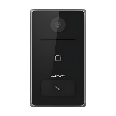 Panou exterior videointerfon TCP/IP, Wi-Fi, 2MP, IR 2.5m, 1 familie, montaj aparent, PoE - HIKVISION DS-KV6133-WME1-Aparent SafetyGuard Surveillance foto