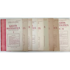 GAZETA MATEMATICA , PUBLICATIE LUNARA , 9 NUMERE DIN ANUL 1989