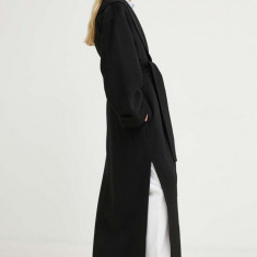 By Malene Birger palton de lana culoarea negru, de tranzitie