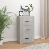 vidaXL Servantă, gri beton, 40x33x70 cm, lemn prelucrat