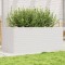 vidaXL Jardinieră de grădină, alb, 110x60x45,5 cm, lemn masiv de pin 847284