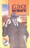MEMORII VOL.1-I.G. DUCA-340432