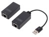 Extender USB Negru 50m USB 1.1/2.0