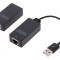 Extender USB Negru 50m USB 1.1/2.0