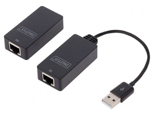 Extender USB Negru 50m USB 1.1/2.0