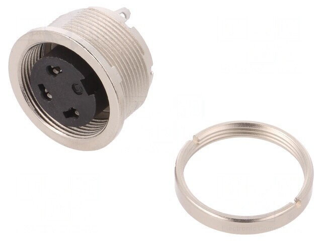 Conector M16 Soclu 3 Pin Mamă Neecranat 7A IP40