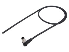 Conector M12 mufă tată &icirc;n unghi aurit 5 PIN AMPHENOL