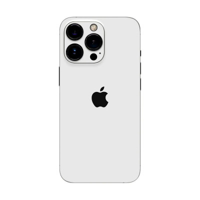 Set Folii Skin Acoperire 360 Compatibile cu Apple iPhone 14 Pro Max Wraps Skin Alb Lucios foto