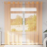 VidaXL Perdele Voile cu Oelii 2 buc Portocaliu 140x245 cm