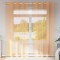 vidaXL Perdele Voile cu Oelii 2 buc Portocaliu 140x245 cm 4102092