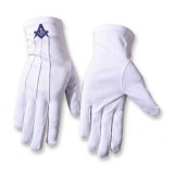 M?nu?i Masonice din Bumbac cu Simboluri | Litera G, Echer ?i Compas | MM240